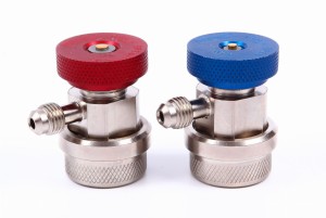 Komplet szybkozłączy Parker NC+WC R134a, złączki serwisowe do klimatyzacji