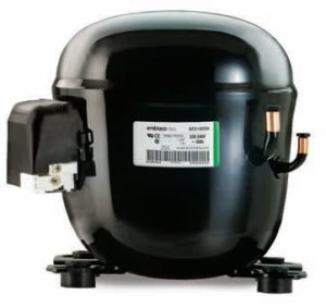 Sprężarka hermetyczna EMBRACO NT2192GK  na czynnik R404A wydajność: 672W (-30) 