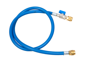 Wąż serwisowy REFCO 150cm z zaw. 1/4" CA-CL-60-B niebieski