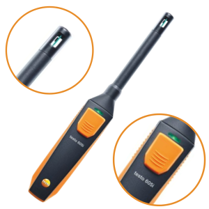 Testo 605i - Termohigrometr kontrolowany za pomocą smartfona SmartSonda  Bluetooth® do 100 m