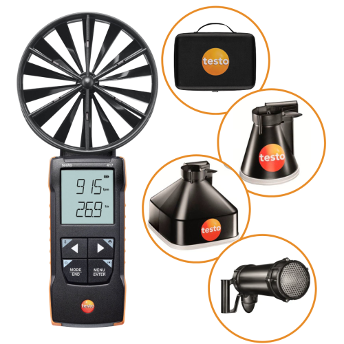 Testo 417 z prostownicą