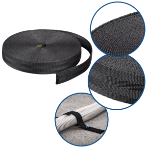 Taśma montażowa poliestrowa czarna Rawlplug rolka 10 m