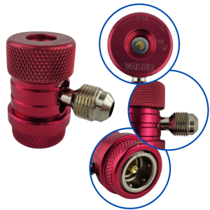 Szybkozłącze wysokiego ciśnienia Value VHF-SC-WC 3/8" SAE do autoklimatyzacji,gwint zewnętrzny 3/8"SAE