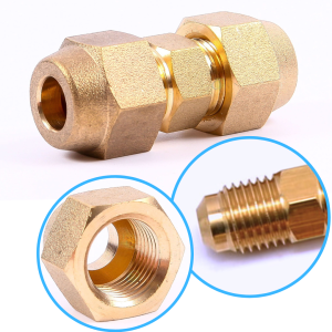 Złączka, łącznik z narzutkami do rur - zestaw 5/16" SAE (8mm)