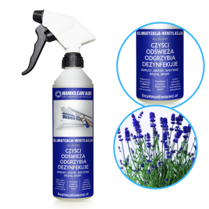 Preparat do dezynfekcji klimatyzacji NANOCLEAN® AIR gotowy do użycia 500 ml lawendowy