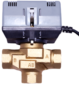 Zawór trójdrożny z siłownikiem 3/4" PROMAG  (strefowy) 