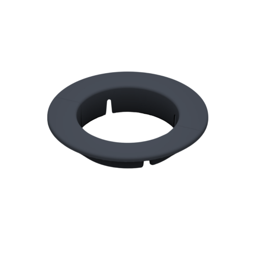 Rozeta antracyt BRSPlast 80 mm, maskownica otworu