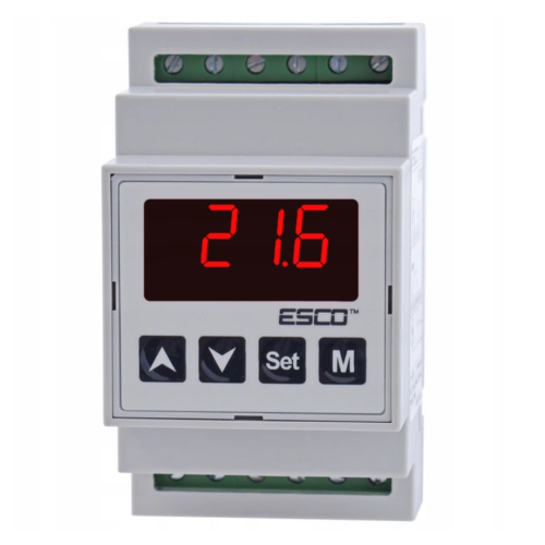 Regulator temperatury ESCO ES-10D-RTC na szynę DIN z zegarem