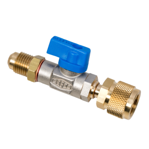 Zawór kulowy do węży REFCO CA-5/16" SAE R410a Niebieski
