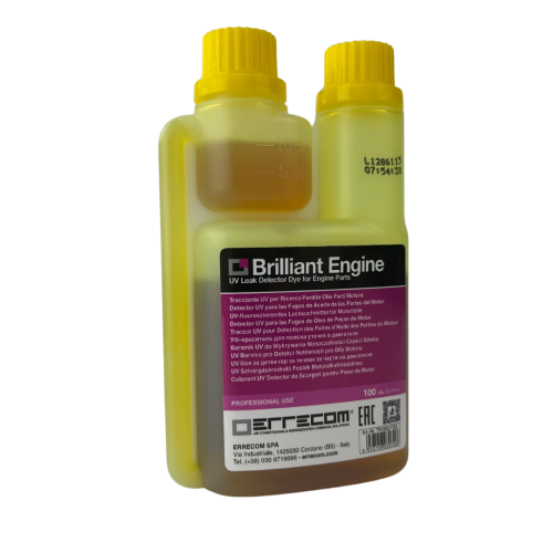 Barwnik UV Brilliant Engine Errecom do wykrywania wycieków oleju w silnikach 100ml