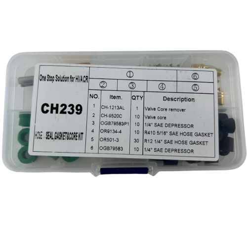 Zestaw uszczelek, popychaczy do węży, wentylki CH-239