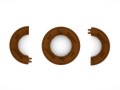 Rozeta brązowa BRSPlast 60 mm, maskownica otworu