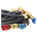 Zestaw węży serwisowych 180cm 5/16"x1/4" SAE z zaworkami odcinającymi Easy-Seal BLACK DIAMOND