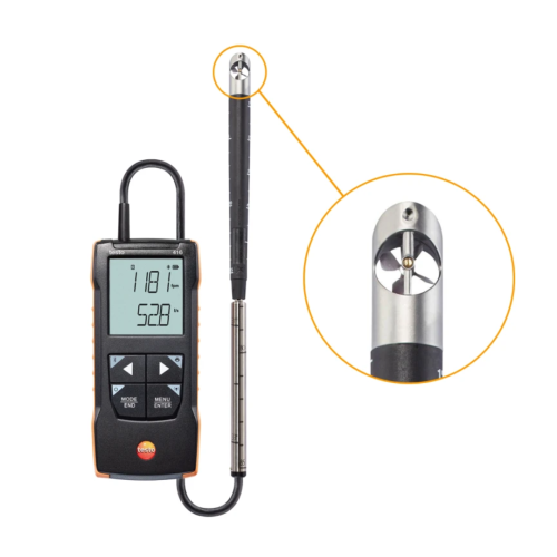 Testo 416 - Cyfrowy anemometr wiatraczkowy z sondą śr.16 mm