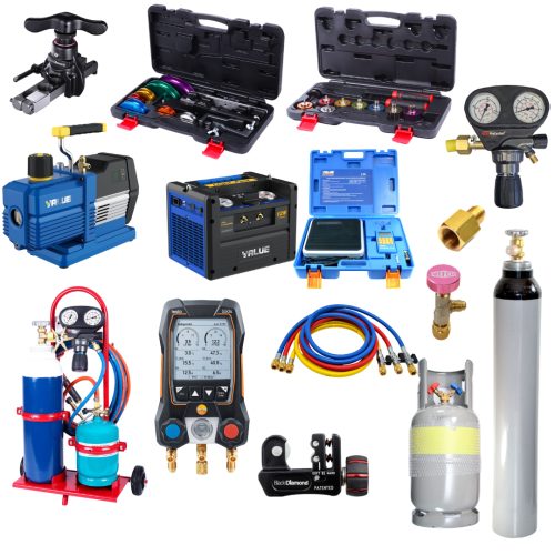 Profesjonalny zestaw narzędzi do montażu i serwisu POMP CIEPŁA