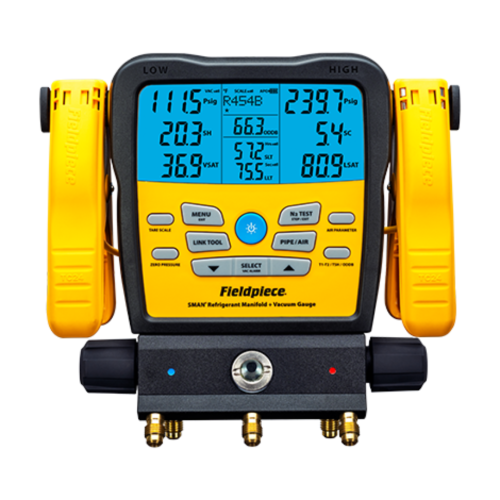 Oprawa zaworowa z wbudowanym wakuometrem SM382V Fieldpiece