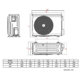 Klimatyzator ścienny SINCLAIR CZARNY SKY - 2,7 kW Split (komplet)