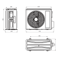 Klimatyzator ścienny SINCLAIR BIAŁY TERREL - 2,7 kW Split (komplet)