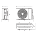 Klimatyzator ścienny SINCLAIR CZARNY TERREL - 7,1 kW Split (komplet)
