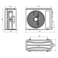 Klimatyzator ścienny SINCLAIR BIAŁY MARVIN - 2,7 kW Split (komplet)