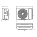 Klimatyzator ścienny SINCLAIR NAVY MARVIN - 7,1 kW Split (komplet)