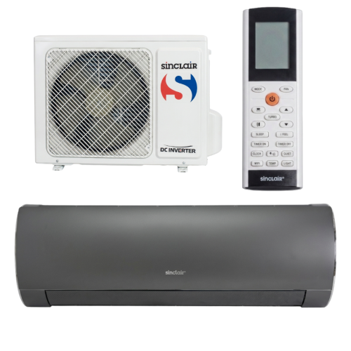 Klimatyzator ścienny SINCLAIR CZARNY TERREL - 7,1 kW Split (komplet)