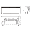 Klimatyzator ścienny SINCLAIR BIAŁY SPECTRUM PLUS - 5,3 kW Split (komplet)