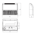 Klimatyzator przypodłogowo-podsufitowy SINCLAIR - 4,5 kW (jednostka wewnętrzna)