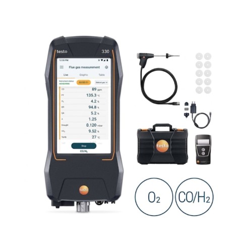 Testo 330 analizator spalin (40000 ppm z drukarką)