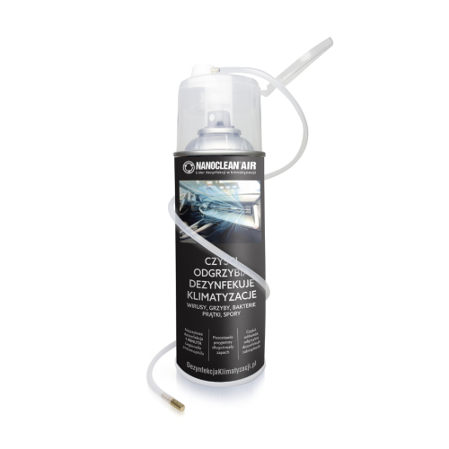 Aerozol do czyszczenia, odświeżania, odgrzybiania i dezynfekcji klimatyzacji w pojazdach NANOCLEAN® AIR 400ml
