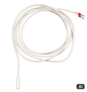Czujnik temperatury GECO biały 2.5m, czujka NTC biała