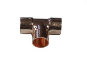 Trójnik redukcyjny miedziany do lutowania 5/8" x 1/2" x 3/8"