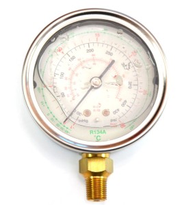 Manometr glicerynowy WC na czynnik R134a RG-500GL