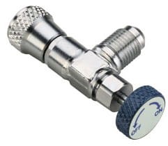 Zawór redukcyjny kątowy serwisowy odcinający CH-343 1/4"M x5/16"F