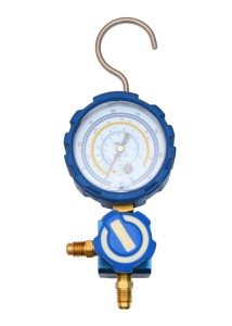 Manometr niskiego ciśnienia z kolektorem R32/R134a/R410A/R407C , pojedyńczy manometr Value VMG-1-U-L