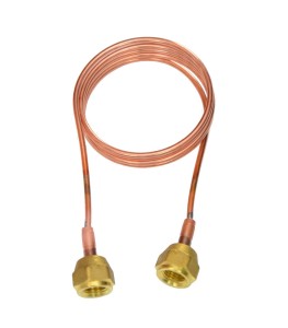 Kapilara z dwoma nakrętkami 1/4" SAE , łącznik ciśnieniowy 1m (bez popychacza) GAR