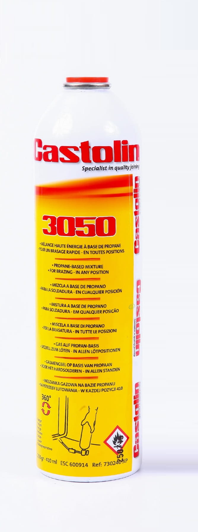 Gaz do palników, cylinder z gazem CASTOLIN 3050