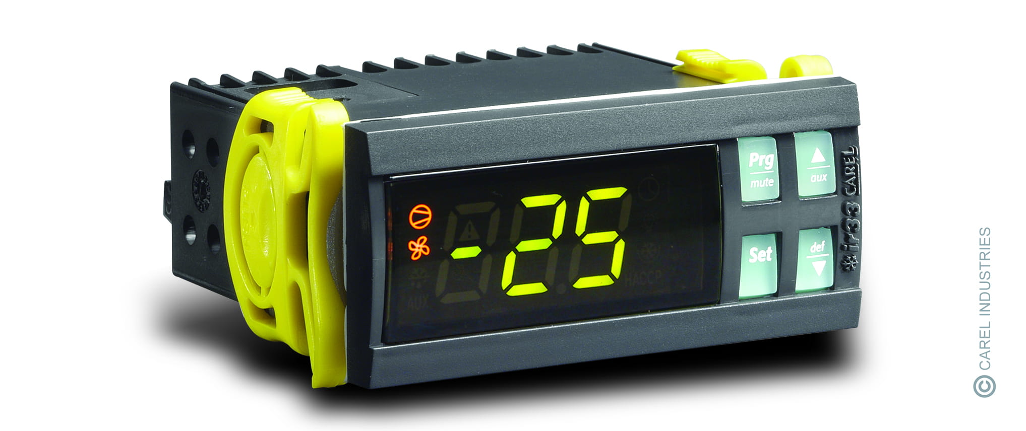 Sterownik, Regulator temperatury CAREL IR33 panelowy.