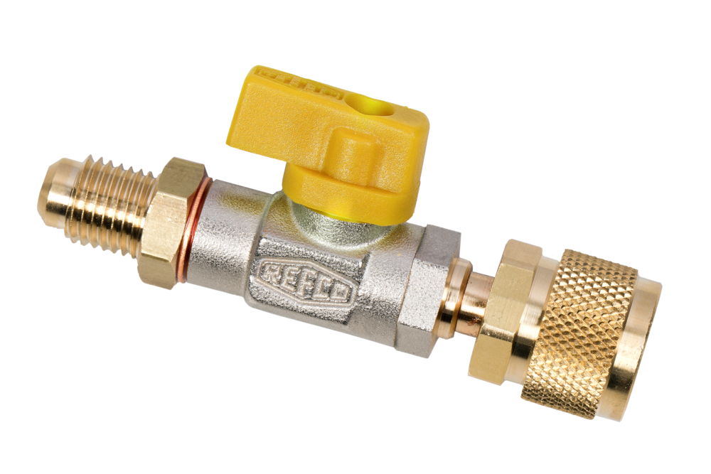 Zawór serwisowy kulowy REFCO 1/4" SAE-5/16" SAE