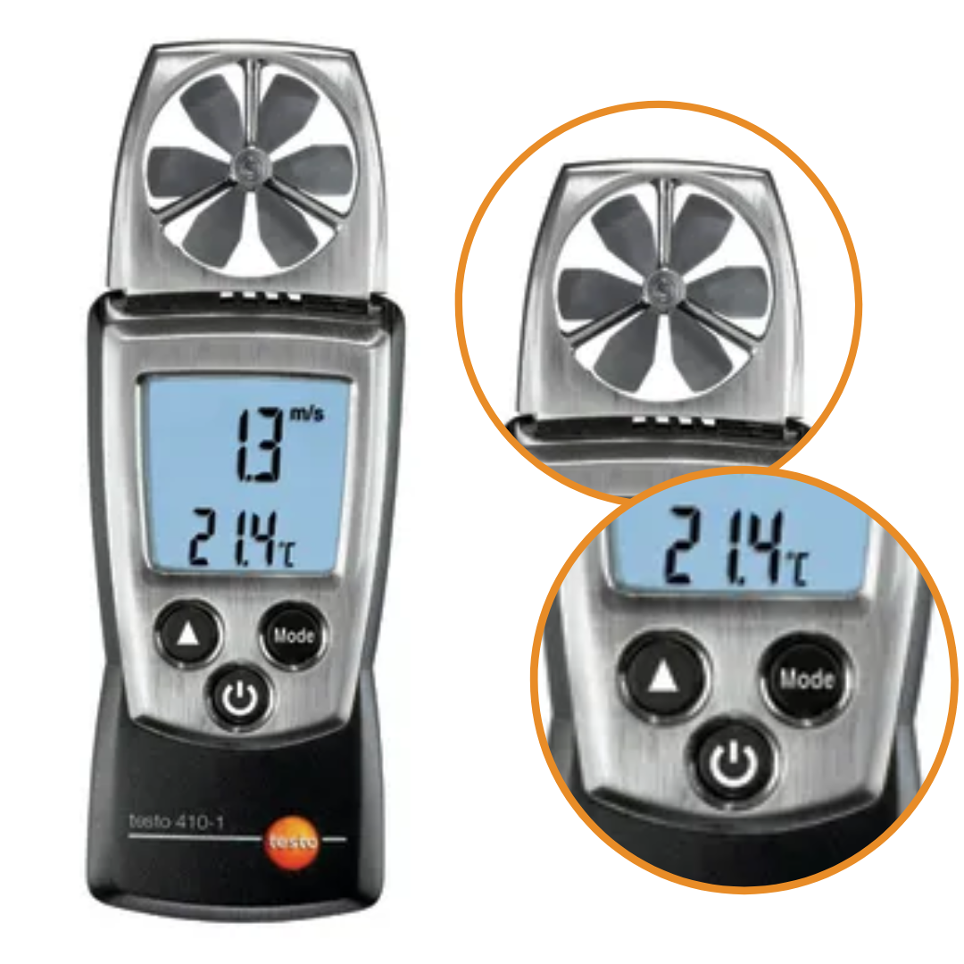 Anemometr,wiatromierz testo 410-1, miernik przepływu powietrza