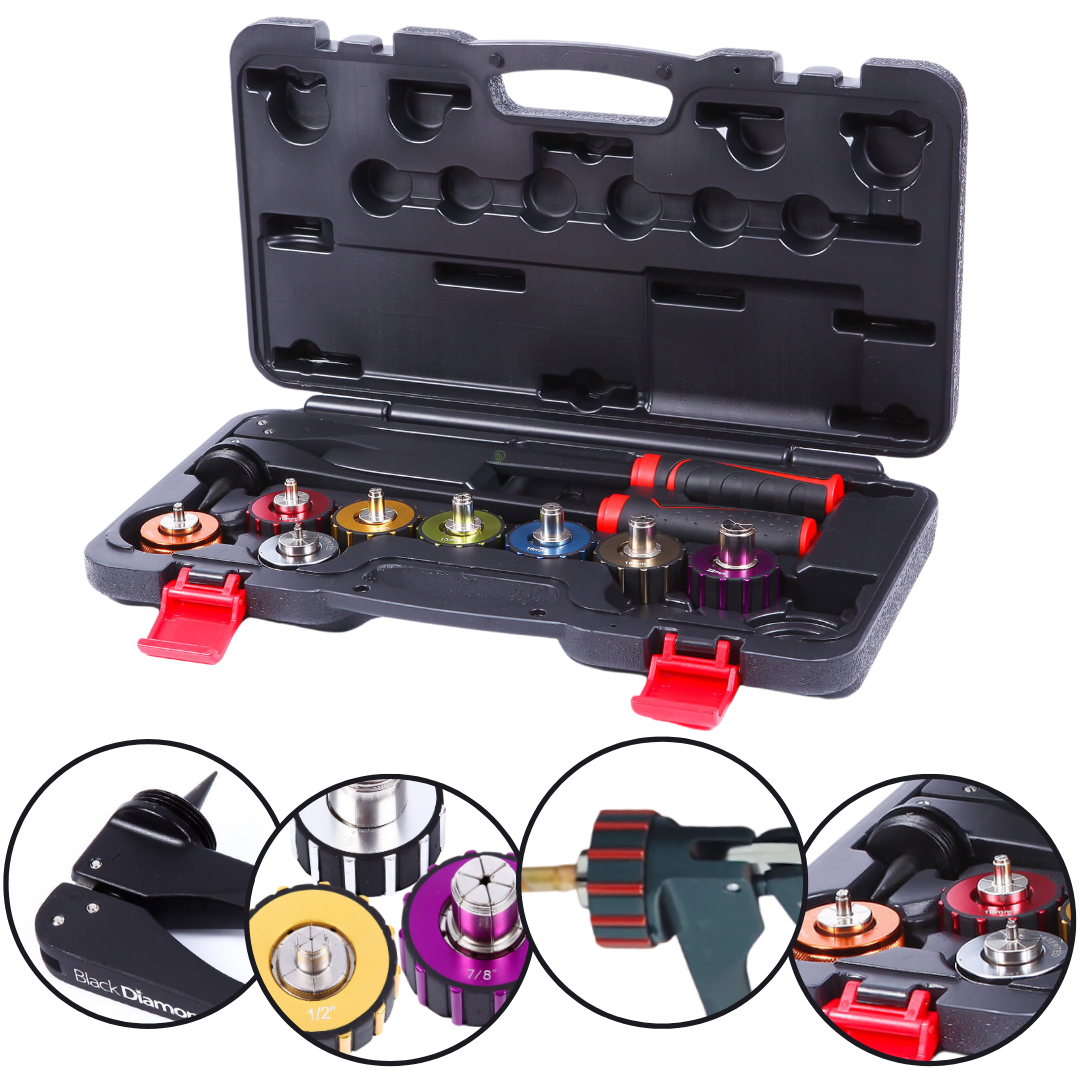 Ekspander BLACK DIAMOND 13800 do rur calowych z głowicą 1/4”, 3/8”, 1/2”, 5/8” 3/4”, 7/8”, 1”, 1-1/8”