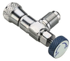 Zawór kątowy serwisowy odcinający CH-343 1/4" SAE