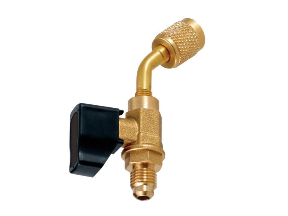 Zawór kulowy do węża Value CV08 (5/16"M SAE x  5/16"F SAE o kącie 45°)
