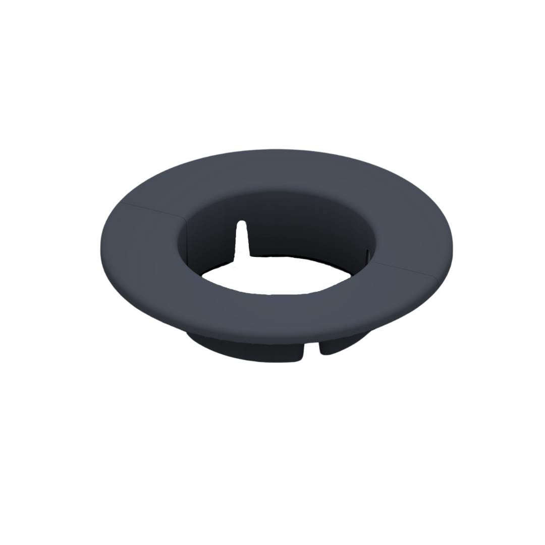 Rozeta antracyt BRSPlast 60 mm, maskownica otworu 
