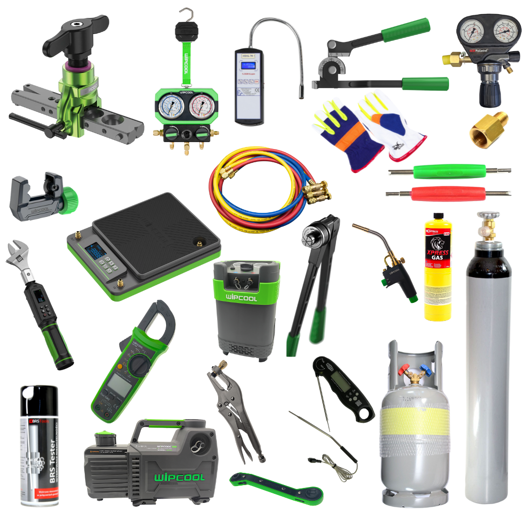 Zestaw narzędzi serwisowych do ustawy f-gazowej UDT WIPCOOL
