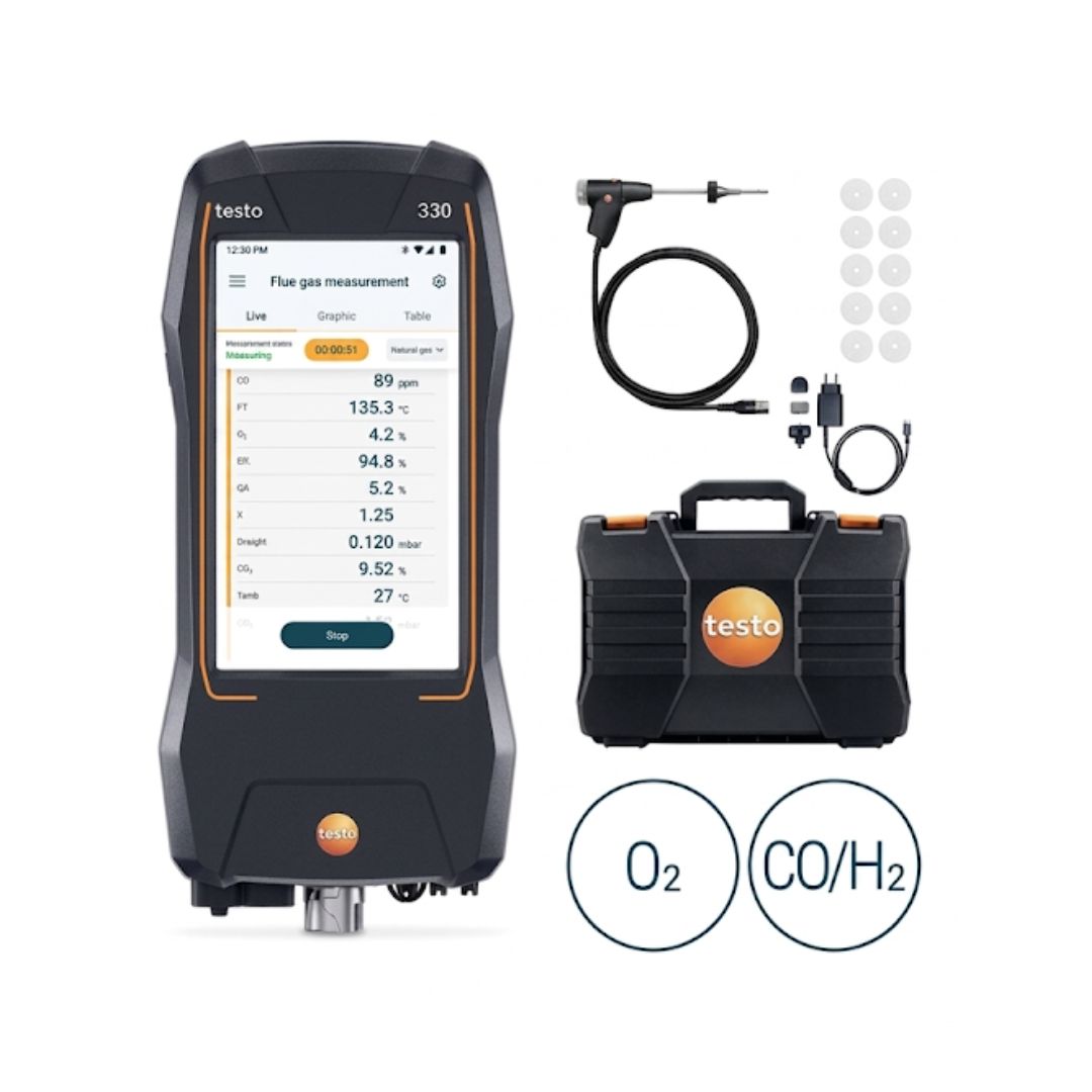 Testo 330 analizator spalin (40000 ppm bez drukarki)