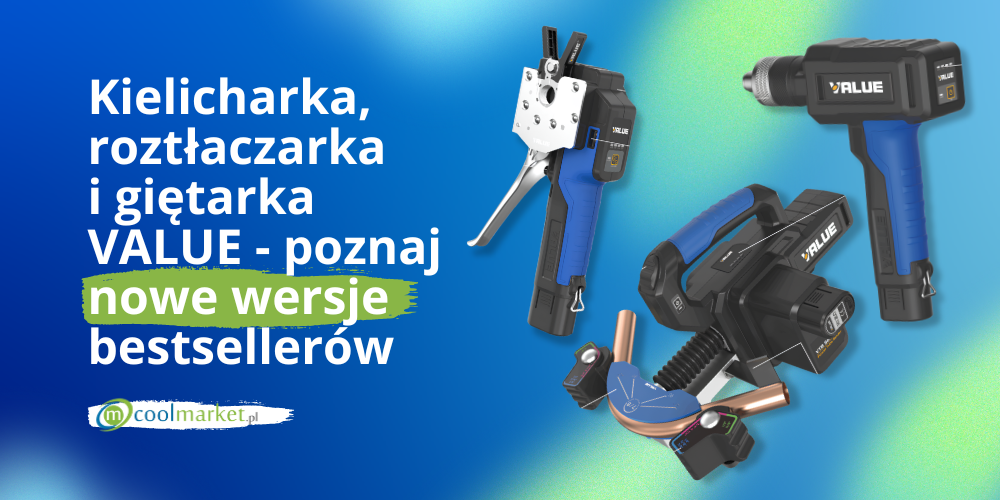 Kielicharka, roztłaczarka i giętarka VALUE - poznaj nowe wersje bestsellerów